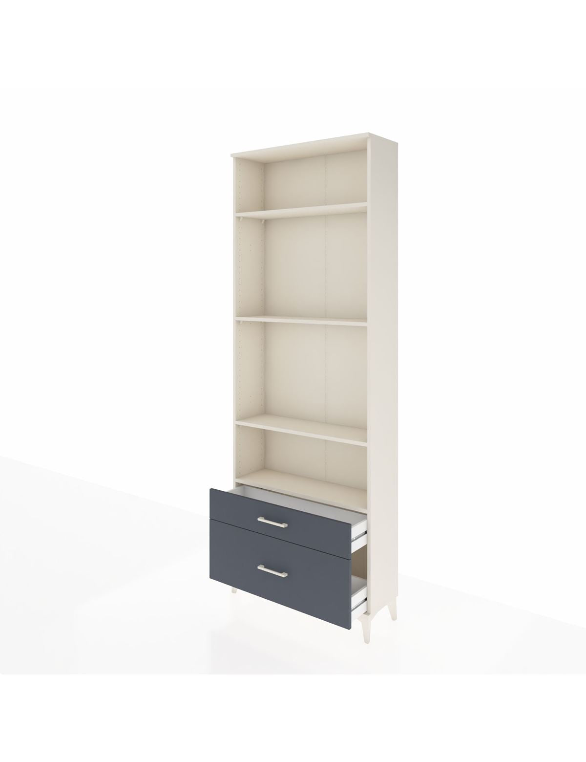 Arges Dolap 4 Raflı 2 Çekmeceli 88x30x243 - S33M004V2A
