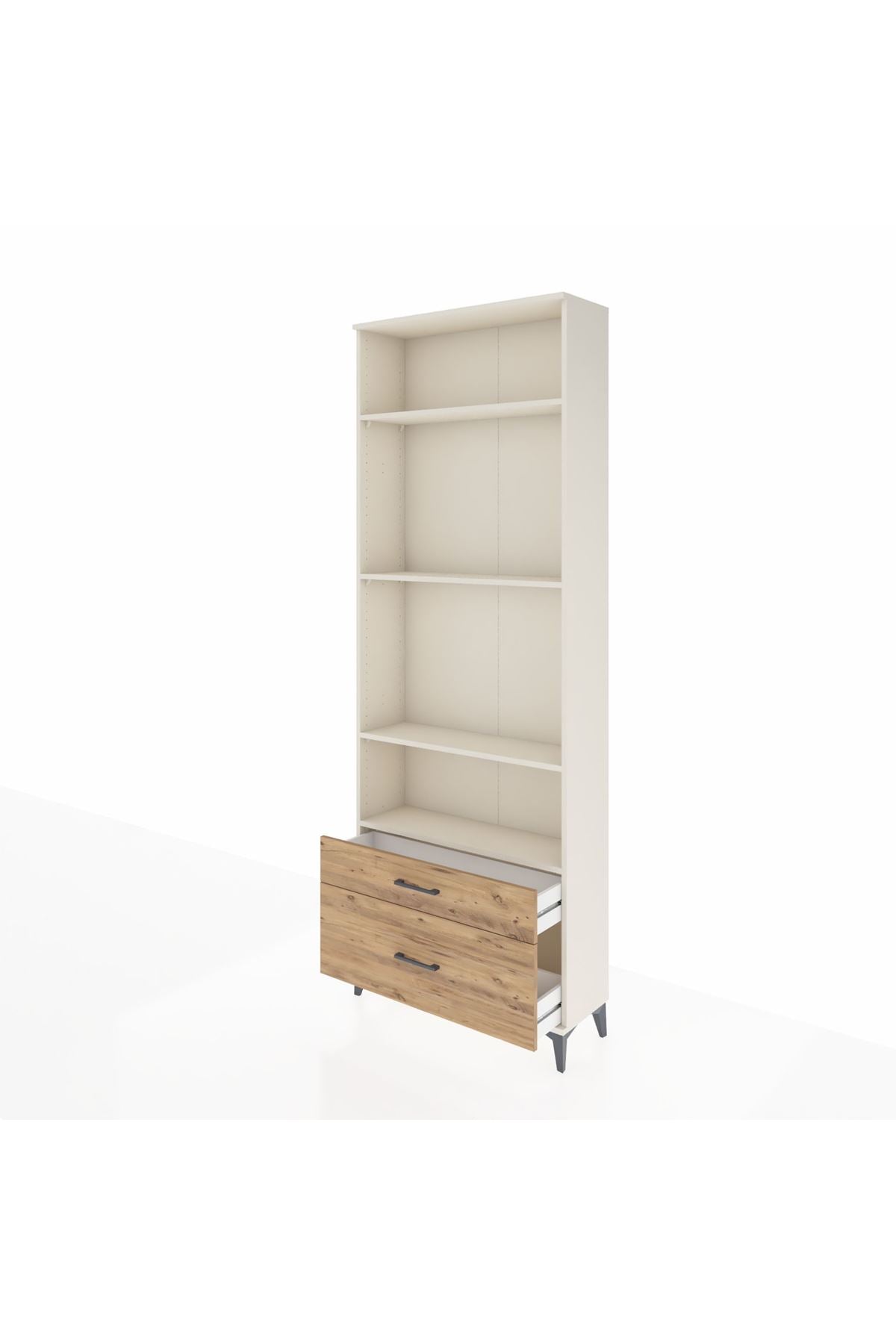 Arges Dolap 4 Raflı 2 Çekmeceli 88x30x243 - S33M004V3A