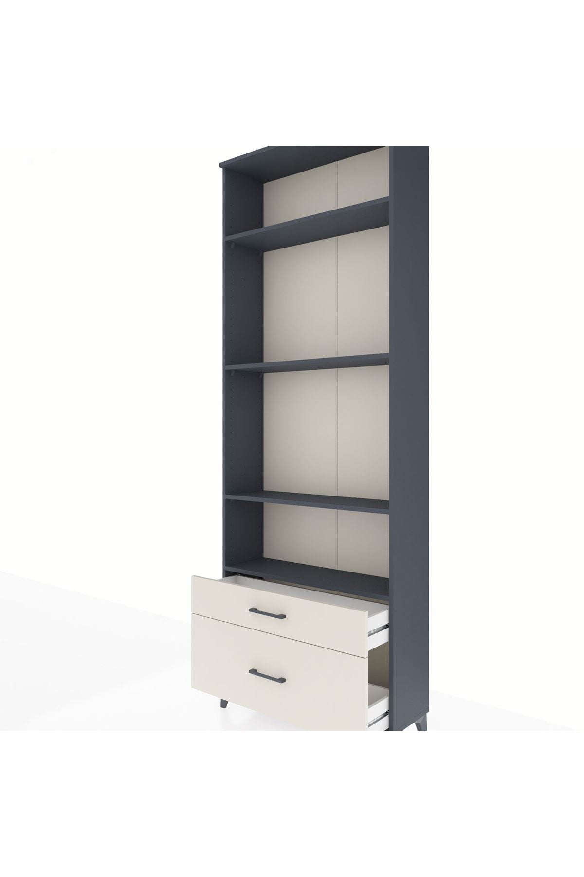 Arges Dolap 4 Raflı 2 Çekmeceli 88x30x243 - S33M004V4A