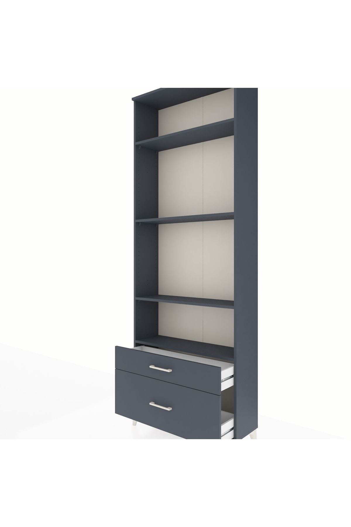Arges Dolap 4 Raflı 2 Çekmeceli 88x30x243 - S33M004V5A