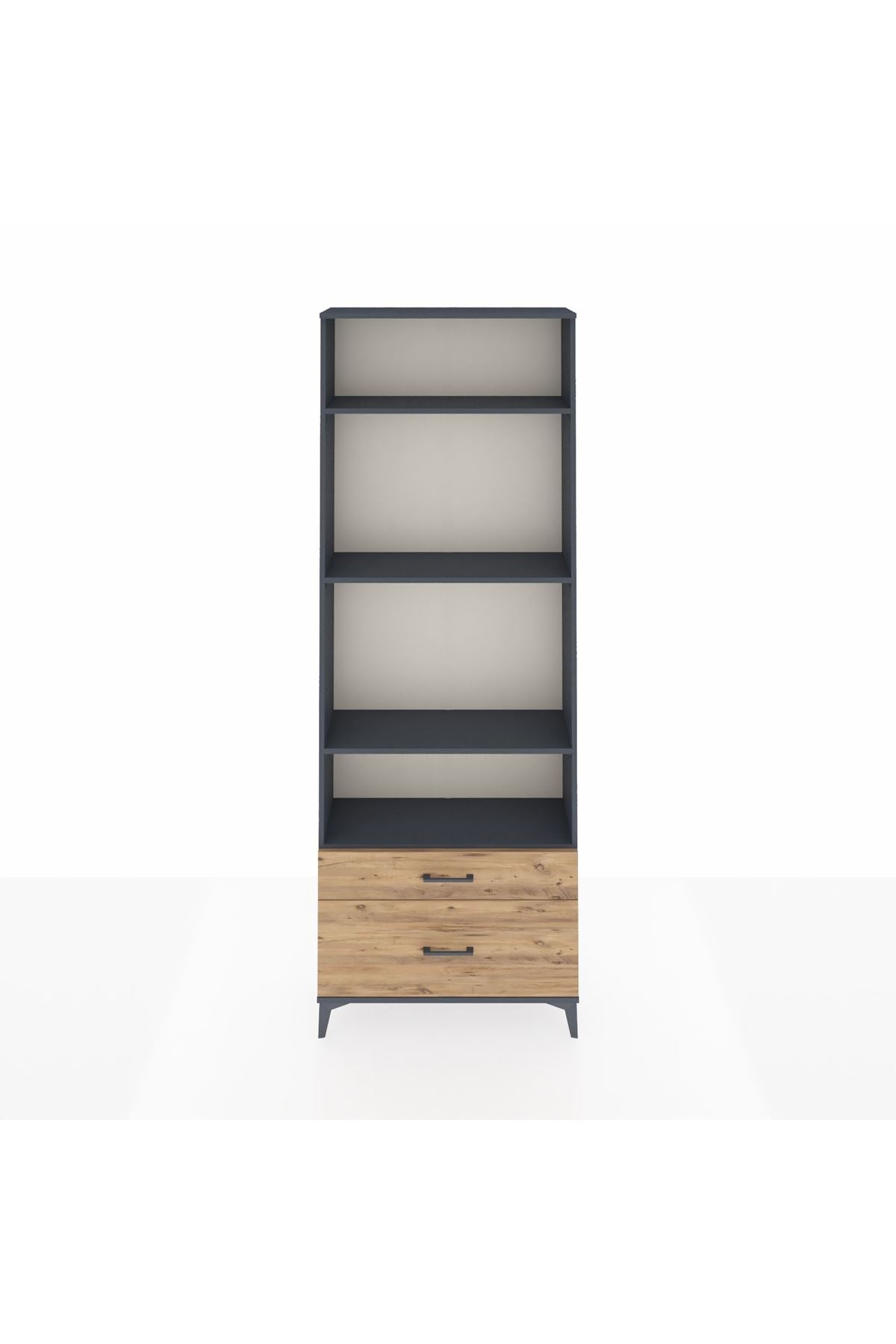 Arges Dolap 4 Raflı 2 Çekmeceli 88x30x243 - S33M004V6A