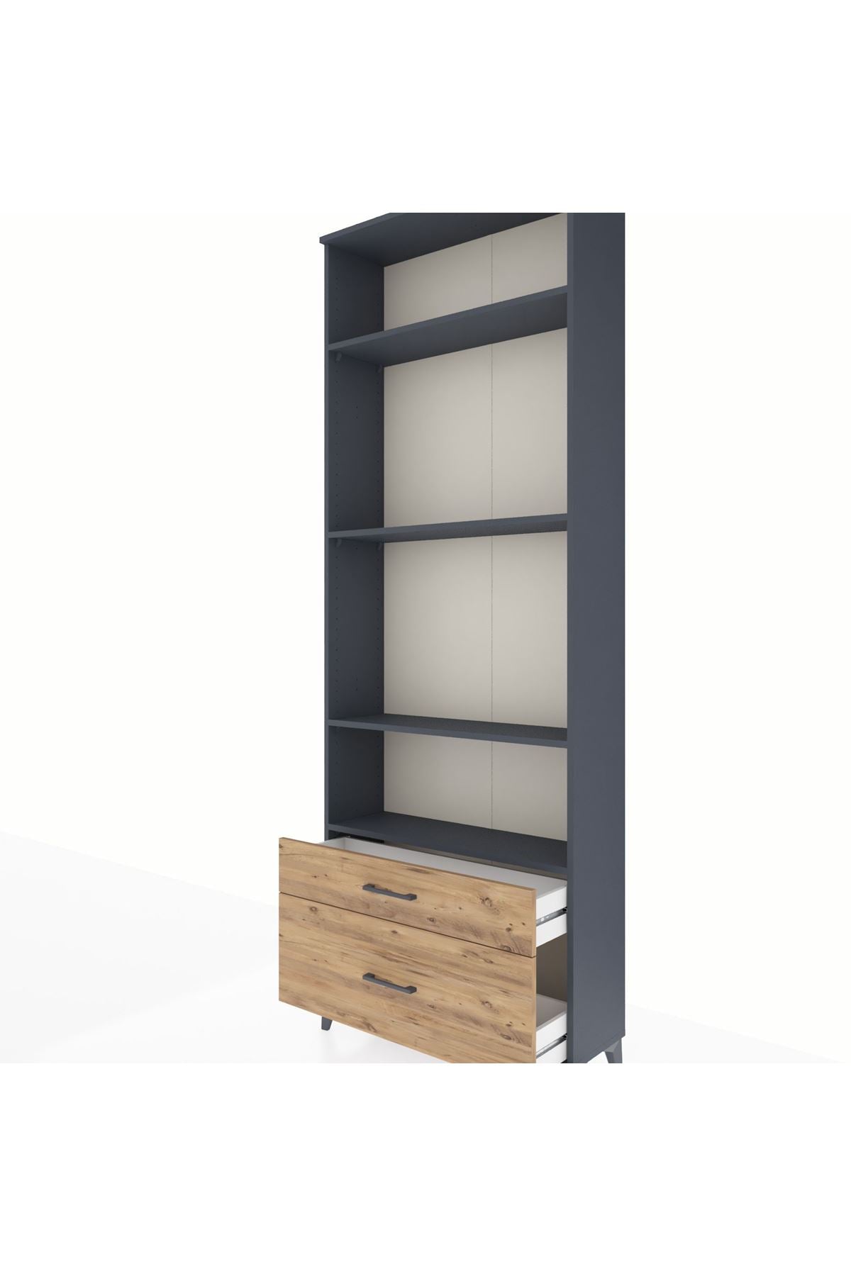 Arges Dolap 4 Raflı 2 Çekmeceli 88x30x243 - S33M004V6A