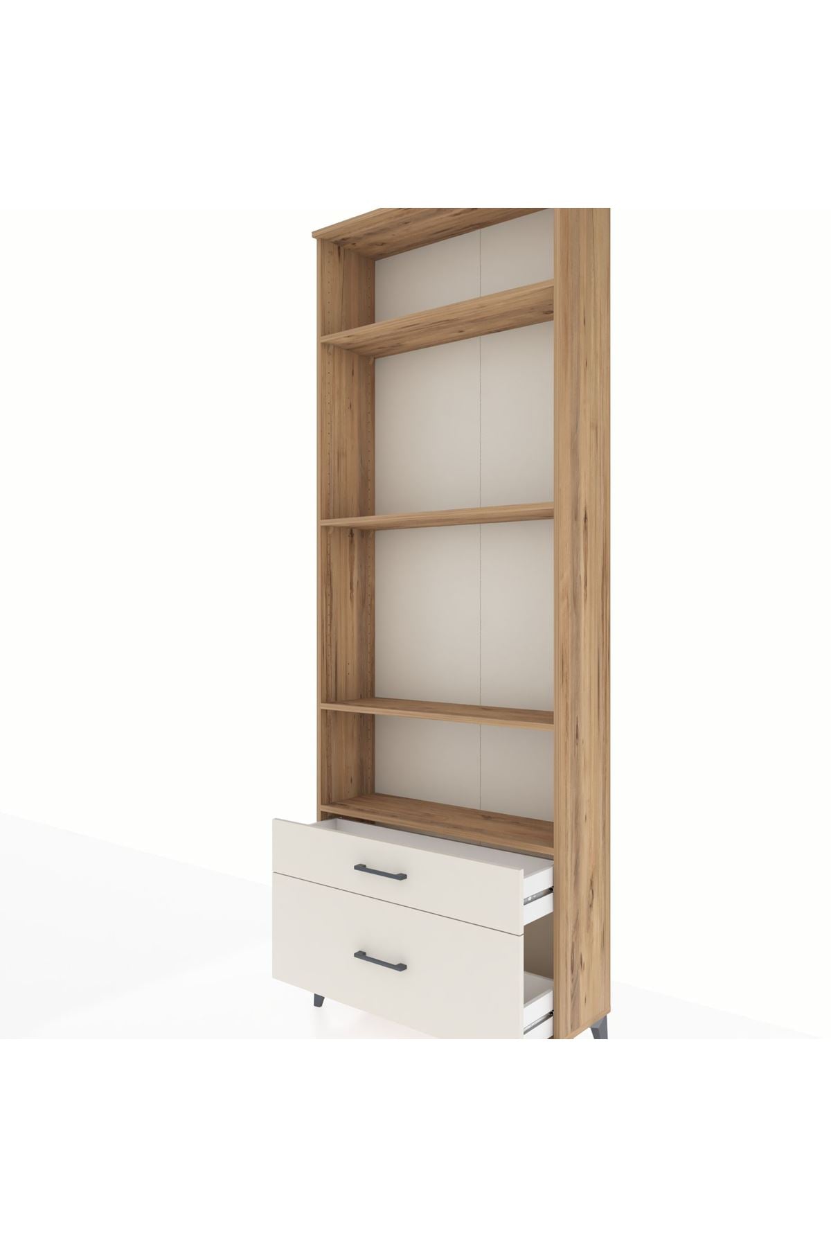 Arges Dolap 4 Raflı 2 Çekmeceli 88x30x243 - S33M004V7A