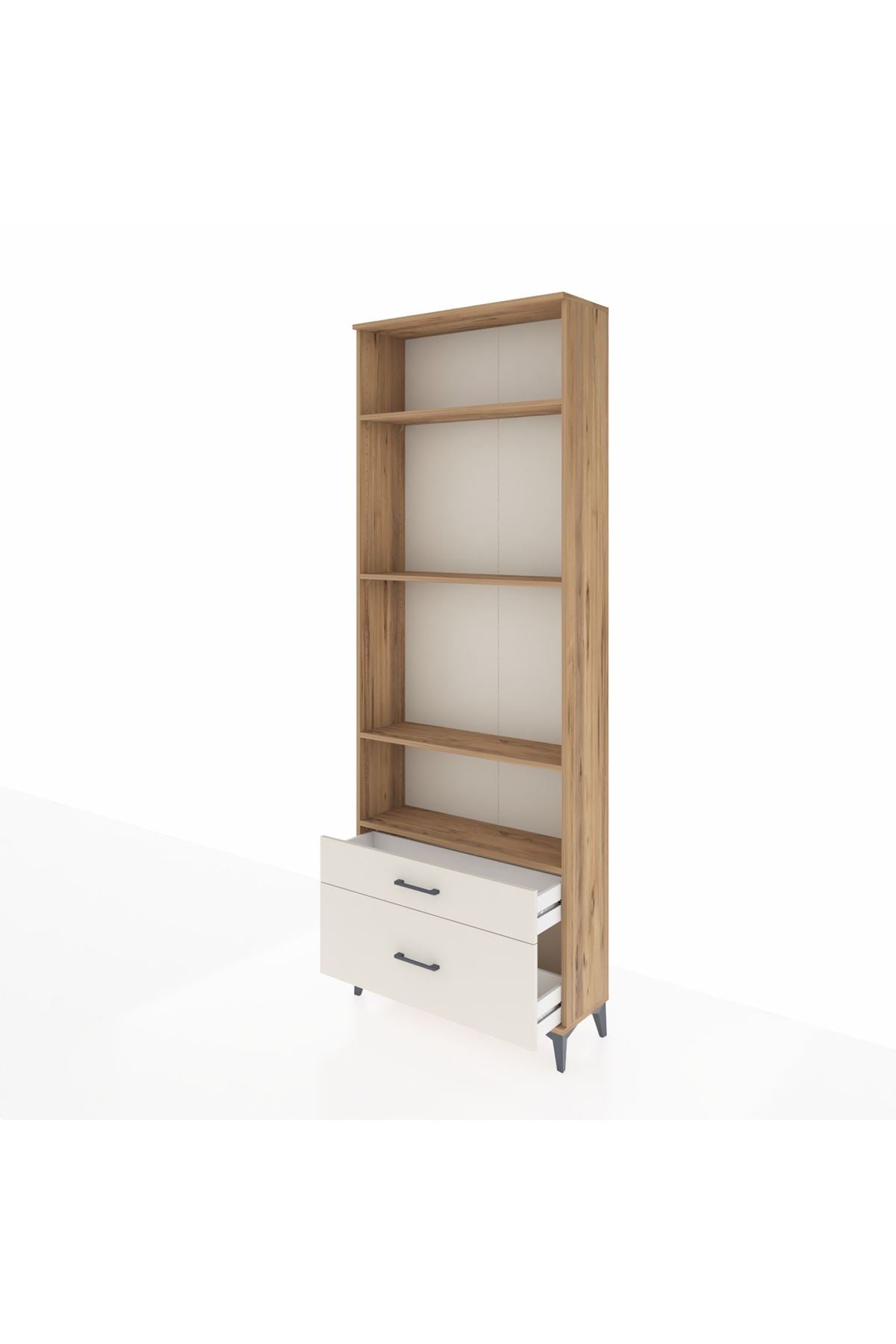 Arges Dolap 4 Raflı 2 Çekmeceli 88x30x243 - S33M004V7A