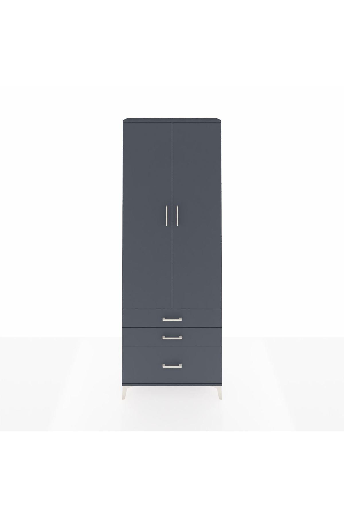 Arges Dolap 4 Raflı 3 Çekmeceli 2 Kapaklı 88x30x243 - S33M005V5A