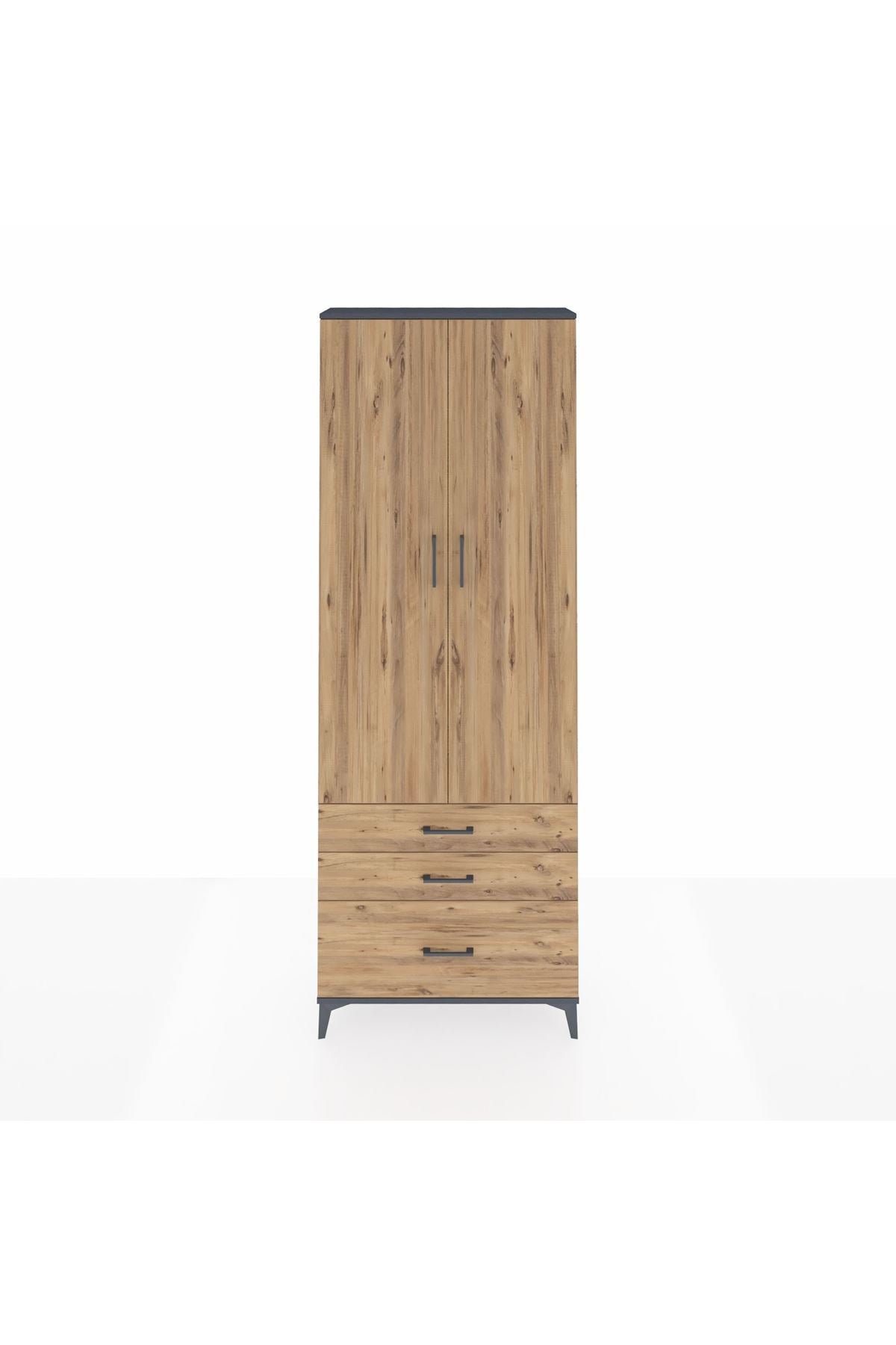 Arges Dolap 4 Raflı 3 Çekmeceli 2 Kapaklı 88x30x243 - S33M005V6A