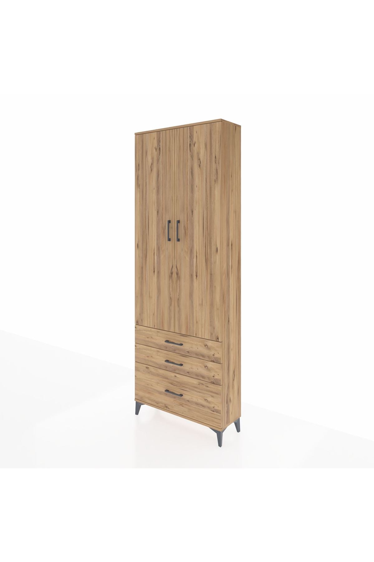 Arges Dolap 4 Raflı 3 Çekmeceli 2 Kapaklı 88x30x243 - S33M005V9A