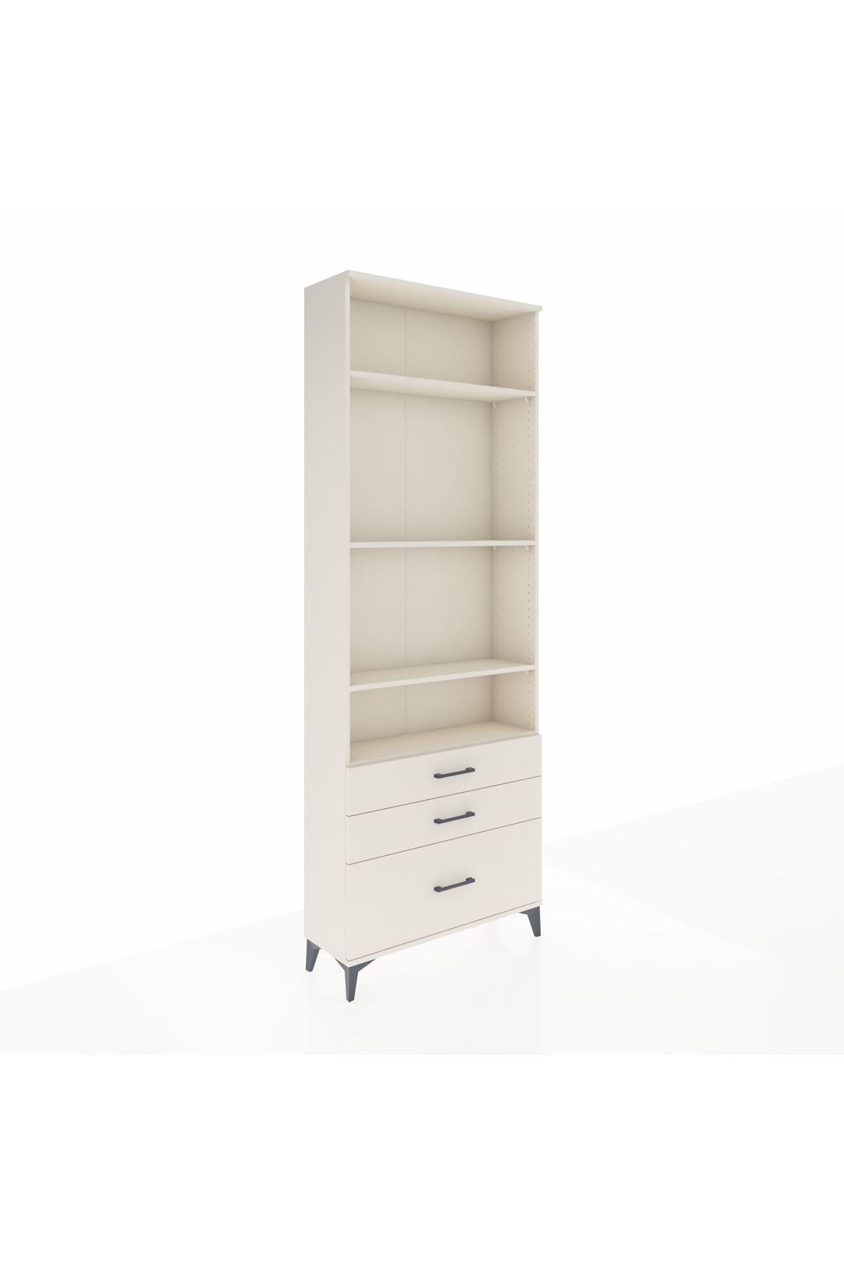 Arges Dolap 4 Raflı 3 Çekmeceli 88x30x243 - S33M006V1A