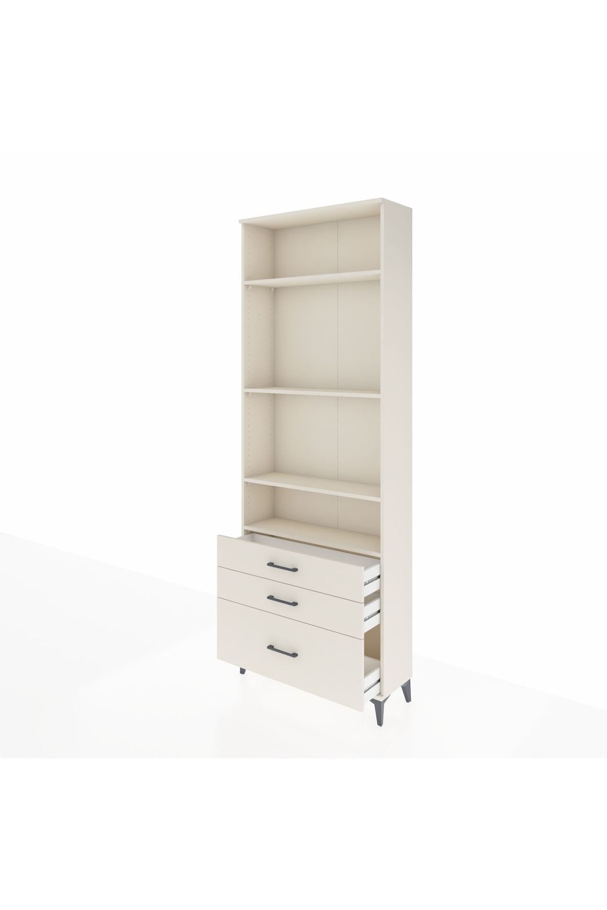 Arges Dolap 4 Raflı 3 Çekmeceli 88x30x243 - S33M006V1A
