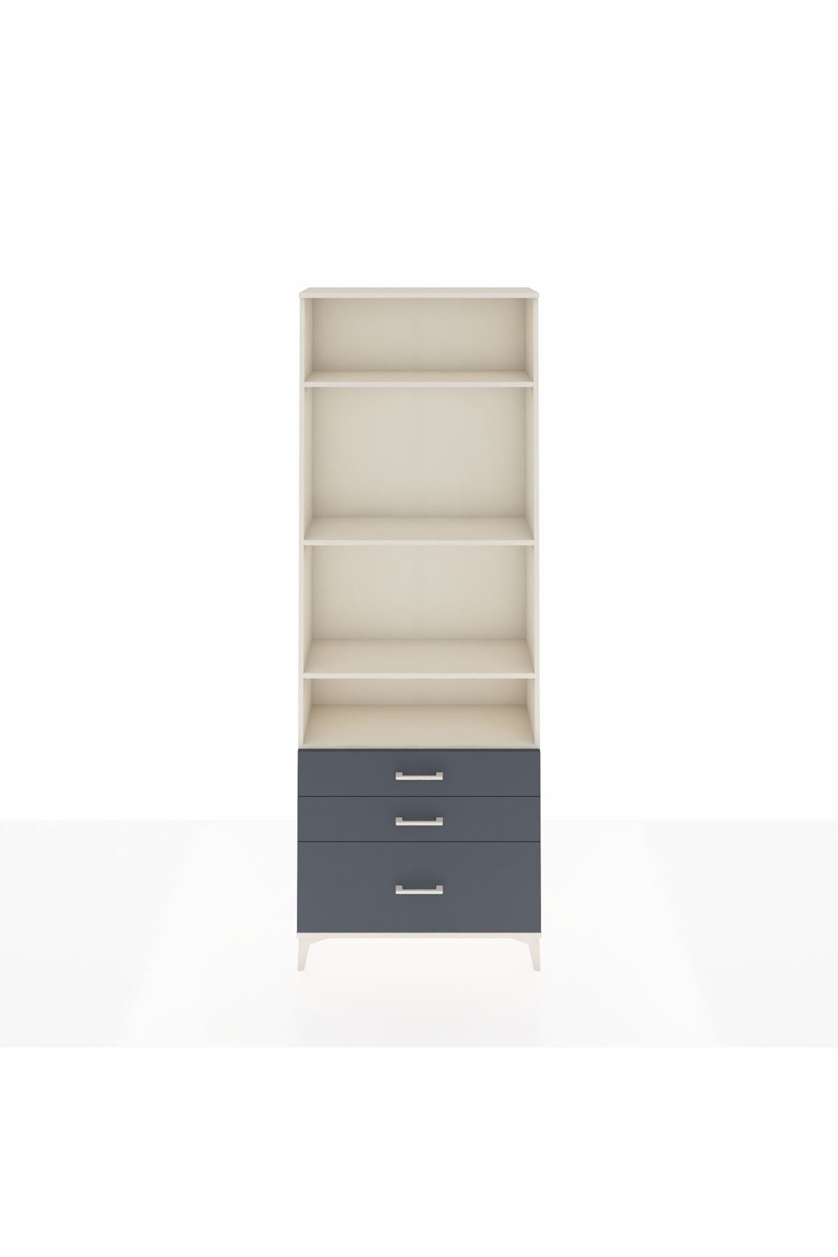 Arges Dolap 4 Raflı 3 Çekmeceli 88x30x243 - S33M006V2A