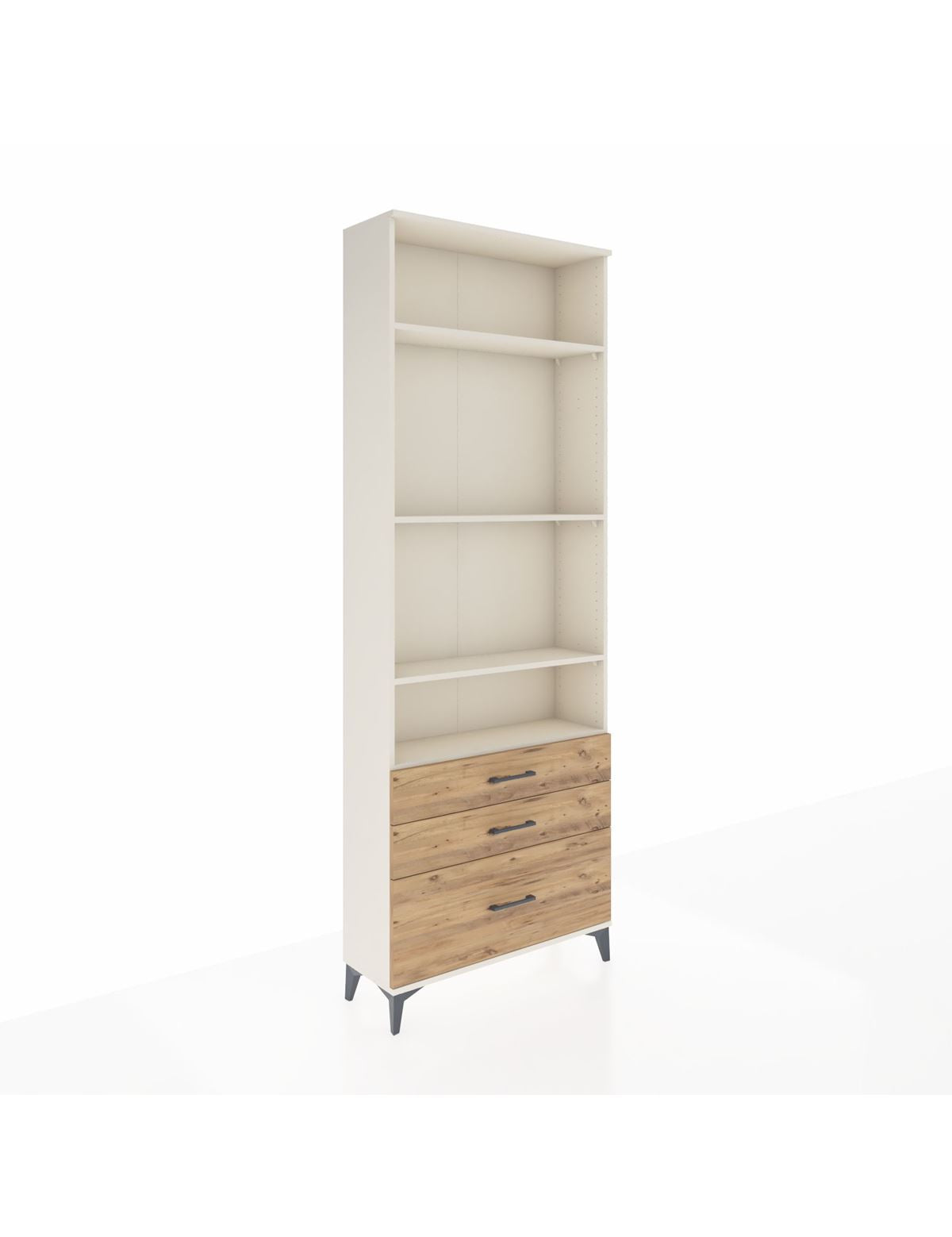 Arges Dolap 4 Raflı 3 Çekmeceli 88x30x243 - S33M006V3A