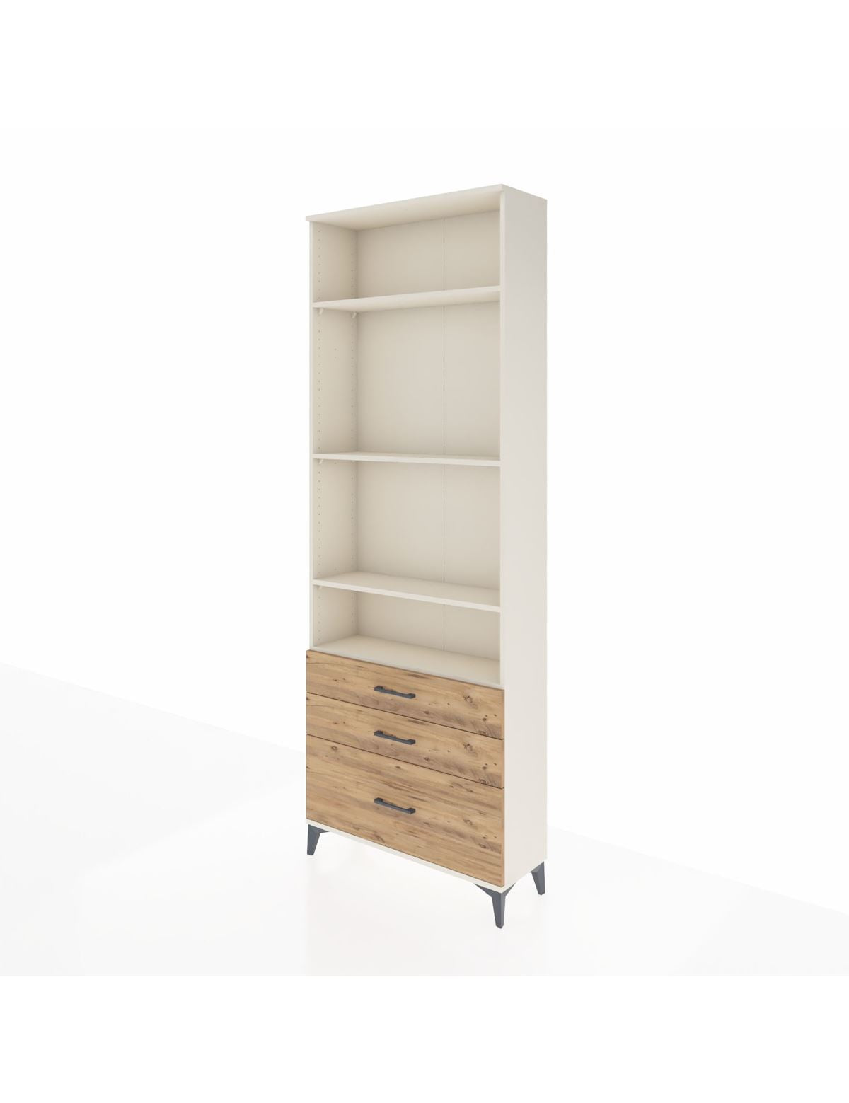 Arges Dolap 4 Raflı 3 Çekmeceli 88x30x243 - S33M006V3A