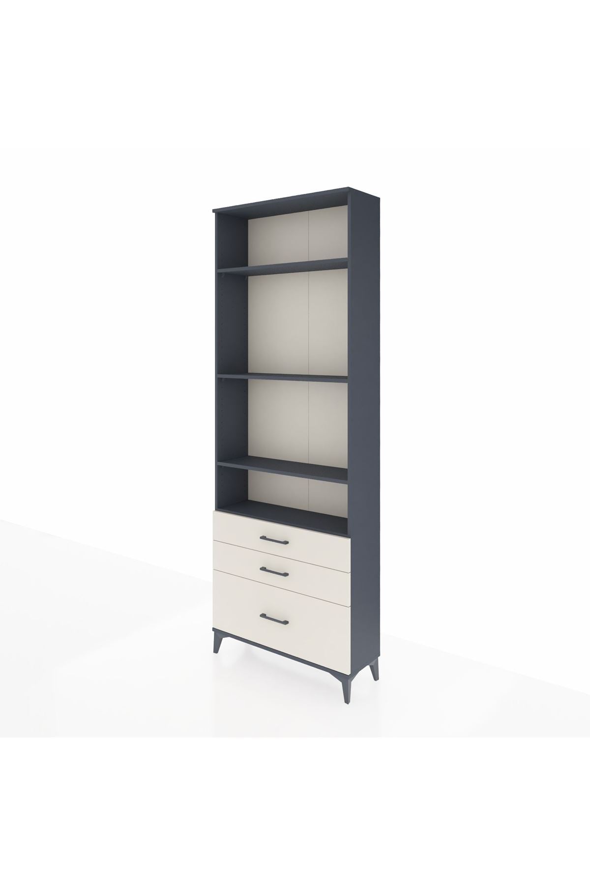 Arges Dolap 4 Raflı 3 Çekmeceli 88x30x243 - S33M006V4A