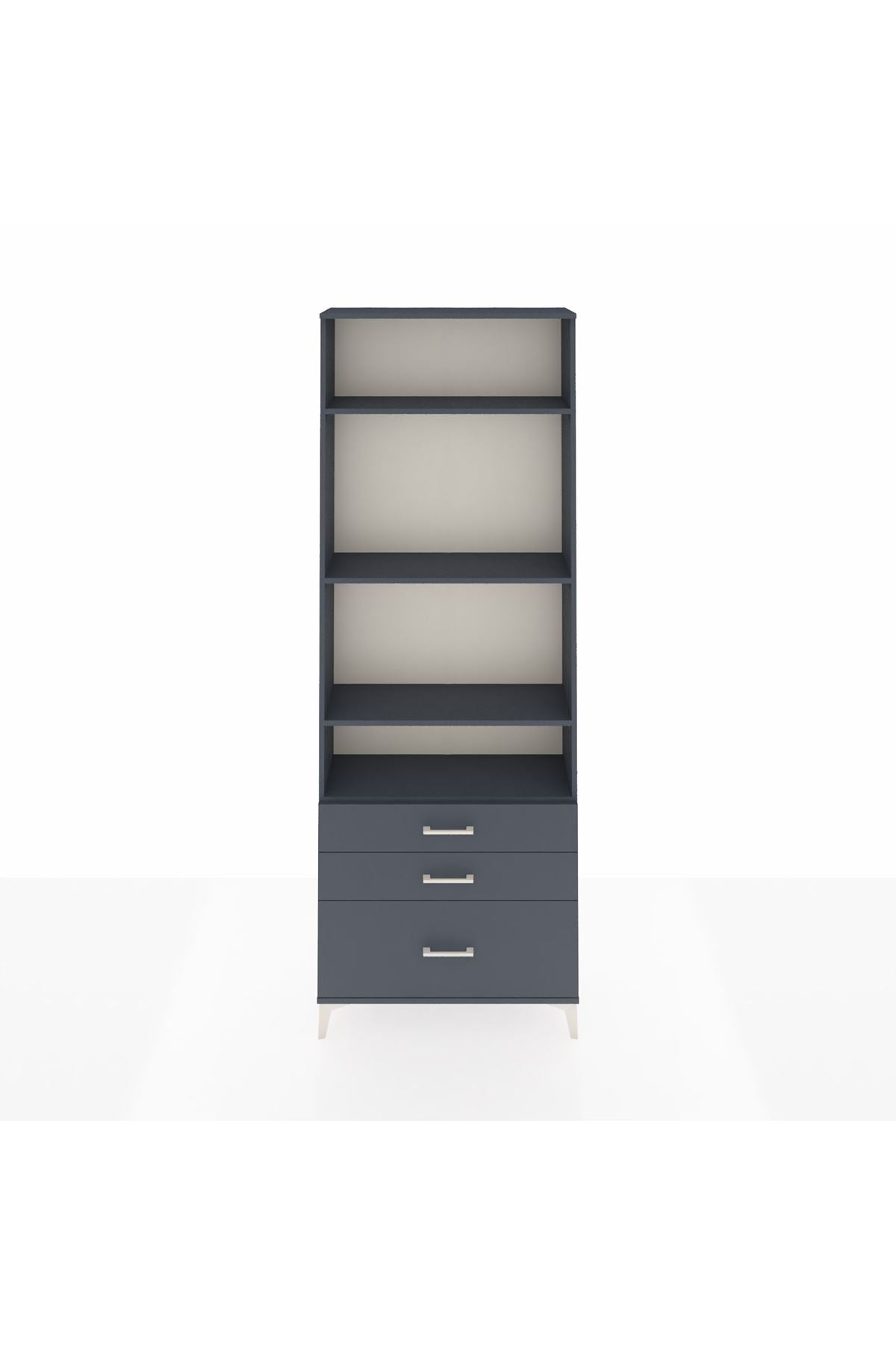 Arges Dolap 4 Raflı 3 Çekmeceli 88x30x243 - S33M006V5A