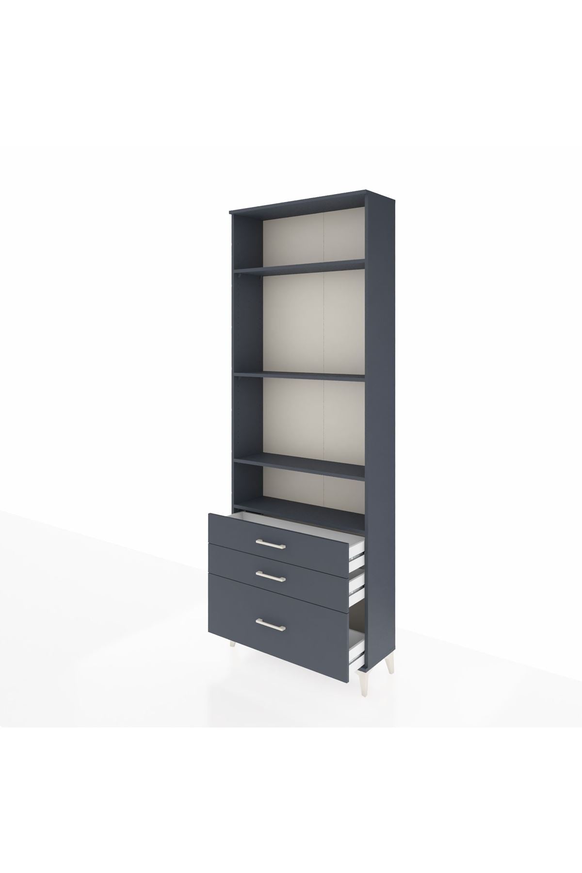 Arges Dolap 4 Raflı 3 Çekmeceli 88x30x243 - S33M006V5A