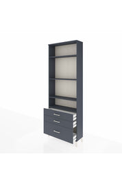 Arges Dolap 4 Raflı 3 Çekmeceli 88x30x243 - S33M006V5A