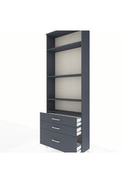Arges Dolap 4 Raflı 3 Çekmeceli 88x30x243 - S33M006V5A