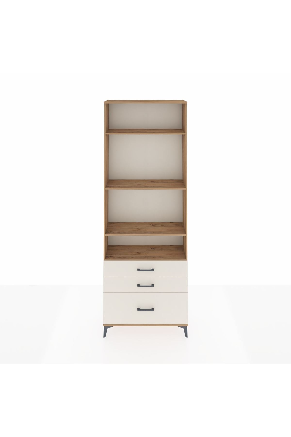 Arges Dolap 4 Raflı 3 Çekmeceli 88x30x243 - S33M006V7A