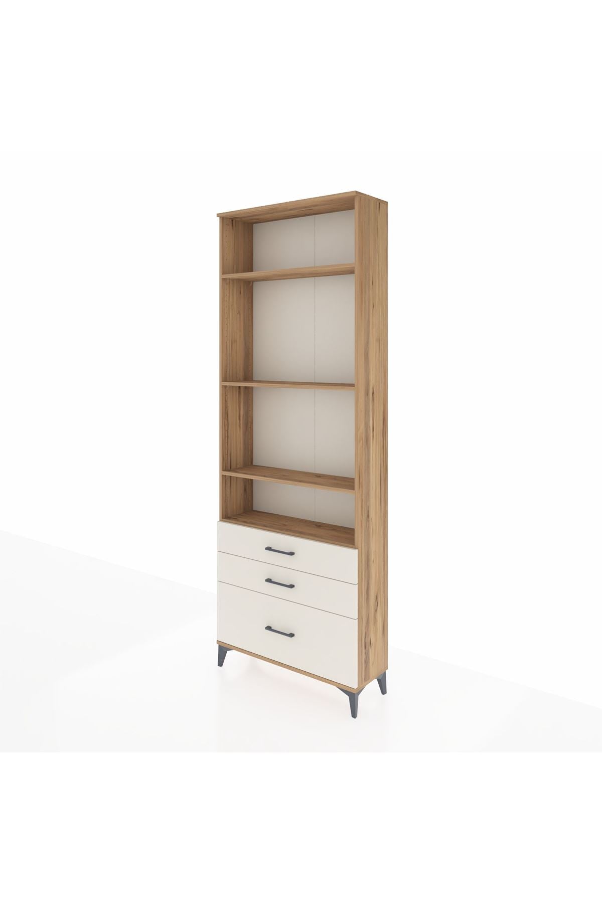 Arges Dolap 4 Raflı 3 Çekmeceli 88x30x243 - S33M006V7A