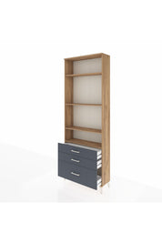 Arges Dolap 4 Raflı 3 Çekmeceli 88x30x243 - S33M006V8A