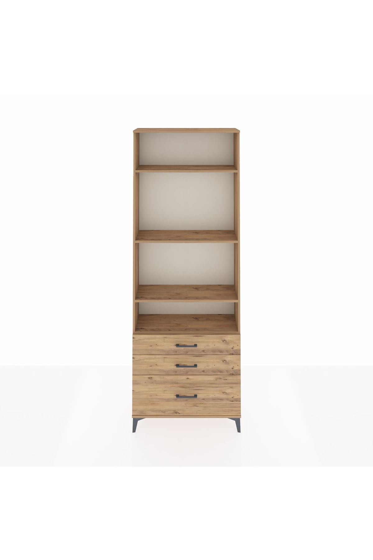 Arges Dolap 4 Raflı 3 Çekmeceli 88x30x243 - S33M006V9A