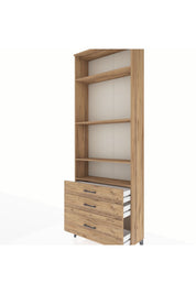 Arges Dolap 4 Raflı 3 Çekmeceli 88x30x243 - S33M006V9A