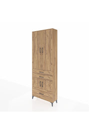 Arges Dolap 4 Raflı 3 Çekmeceli 4 Kapaklı 88x30x243 - S33M007V9A