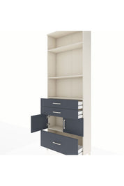 Arges Dolap 4 Raflı 3 Çekmeceli 2 Kapaklı 88x30x243 - S33M008V2A