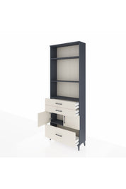 Arges Dolap 4 Raflı 3 Çekmeceli 2 Kapaklı 88x30x243 - S33M008V4A