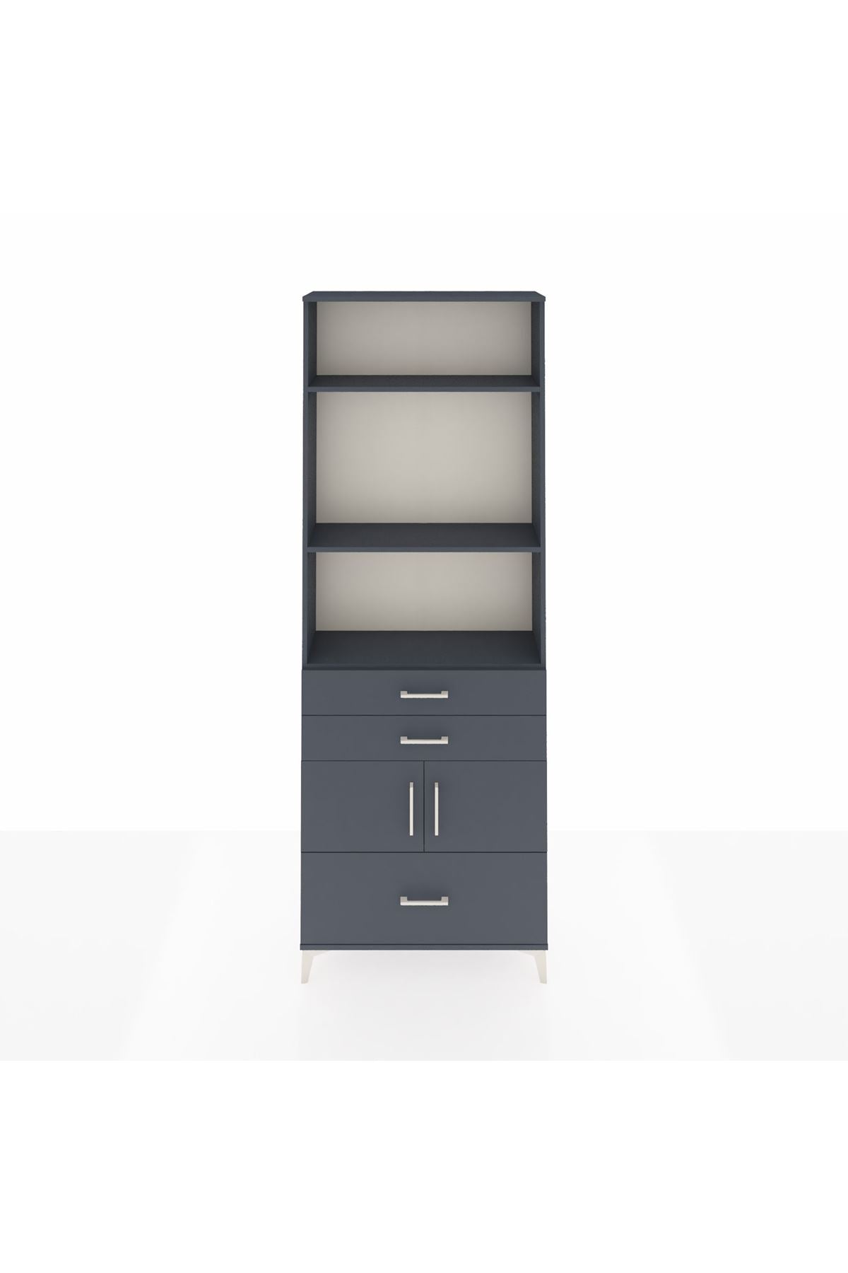 Arges Dolap 4 Raflı 3 Çekmeceli 2 Kapaklı 88x30x243 - S33M008V5A