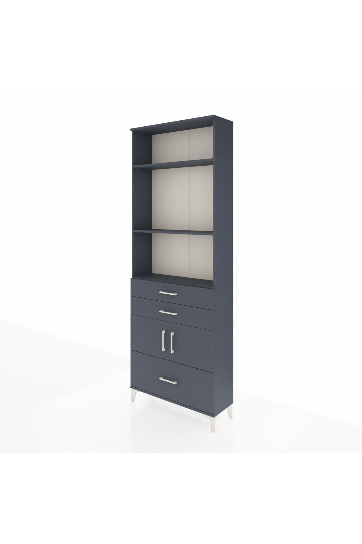 Arges Dolap 4 Raflı 3 Çekmeceli 2 Kapaklı 88x30x243 - S33M008V5A