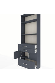Arges Dolap 4 Raflı 3 Çekmeceli 2 Kapaklı 88x30x243 - S33M008V5A