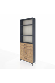 Arges Dolap 4 Raflı 3 Çekmeceli 2 Kapaklı 88x30x243 - S33M008V6A