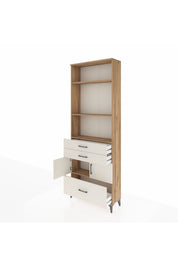 Arges Dolap 4 Raflı 3 Çekmeceli 2 Kapaklı 88x30x243 - S33M008V7A