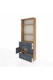 Arges Dolap 4 Raflı 3 Çekmeceli 2 Kapaklı 88x30x243 - S33M008V8A