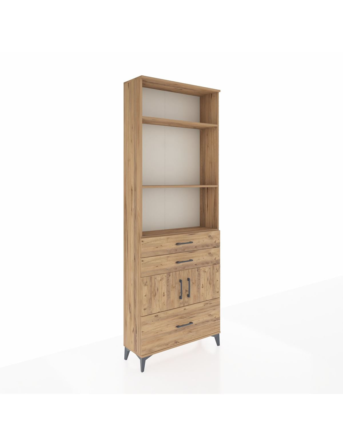 Arges Dolap 4 Raflı 3 Çekmeceli 2 Kapaklı 88x30x243 - S33M008V9A