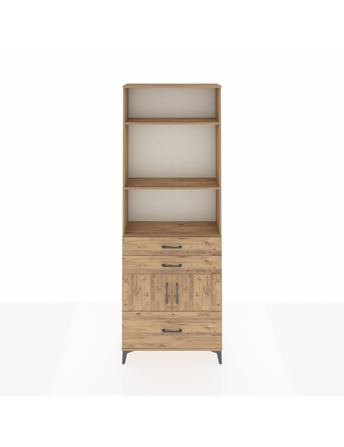 Arges Dolap 4 Raflı 3 Çekmeceli 2 Kapaklı 88x30x243 - S33M008V9A