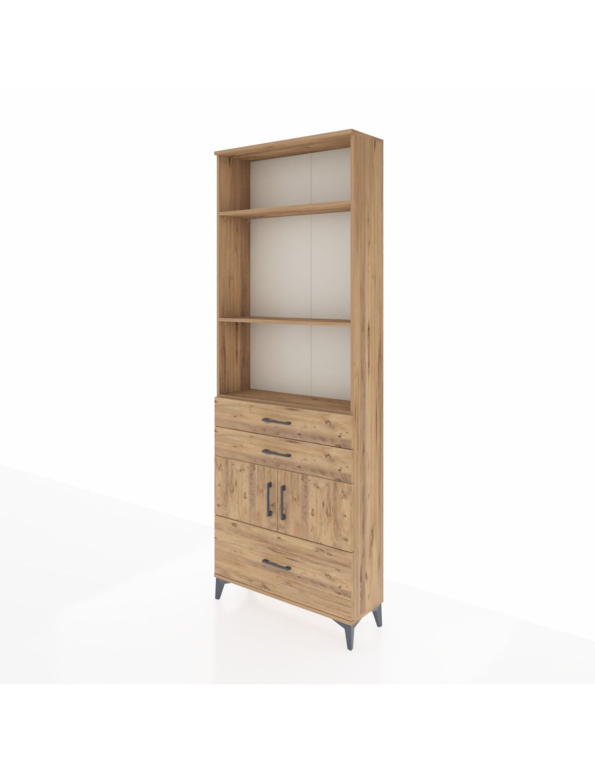 Arges Dolap 4 Raflı 3 Çekmeceli 2 Kapaklı 88x30x243 - S33M008V9A