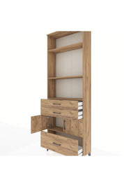 Arges Dolap 4 Raflı 3 Çekmeceli 2 Kapaklı 88x30x243 - S33M008V9A