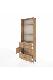 Arges Dolap 4 Raflı 3 Çekmeceli 2 Kapaklı 88x30x243 - S33M008V9A