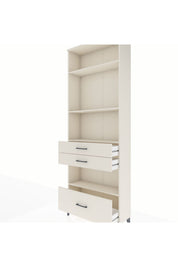 Arges Dolap 4 Raflı 3 Çekmeceli 88x30x243 - S33M010V1A