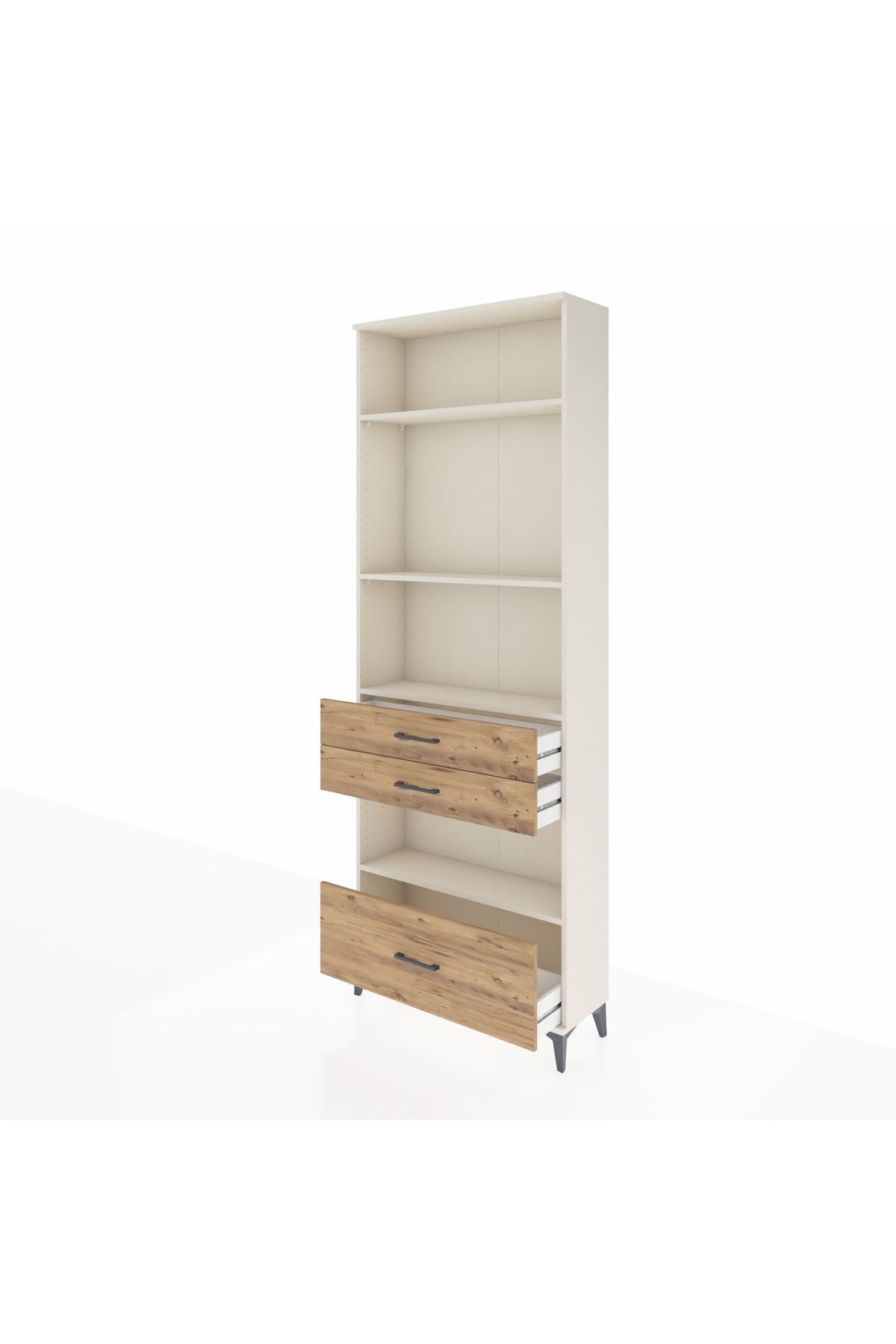 Arges Dolap 4 Raflı 3 Çekmeceli 88x30x243 - S33M010V3A