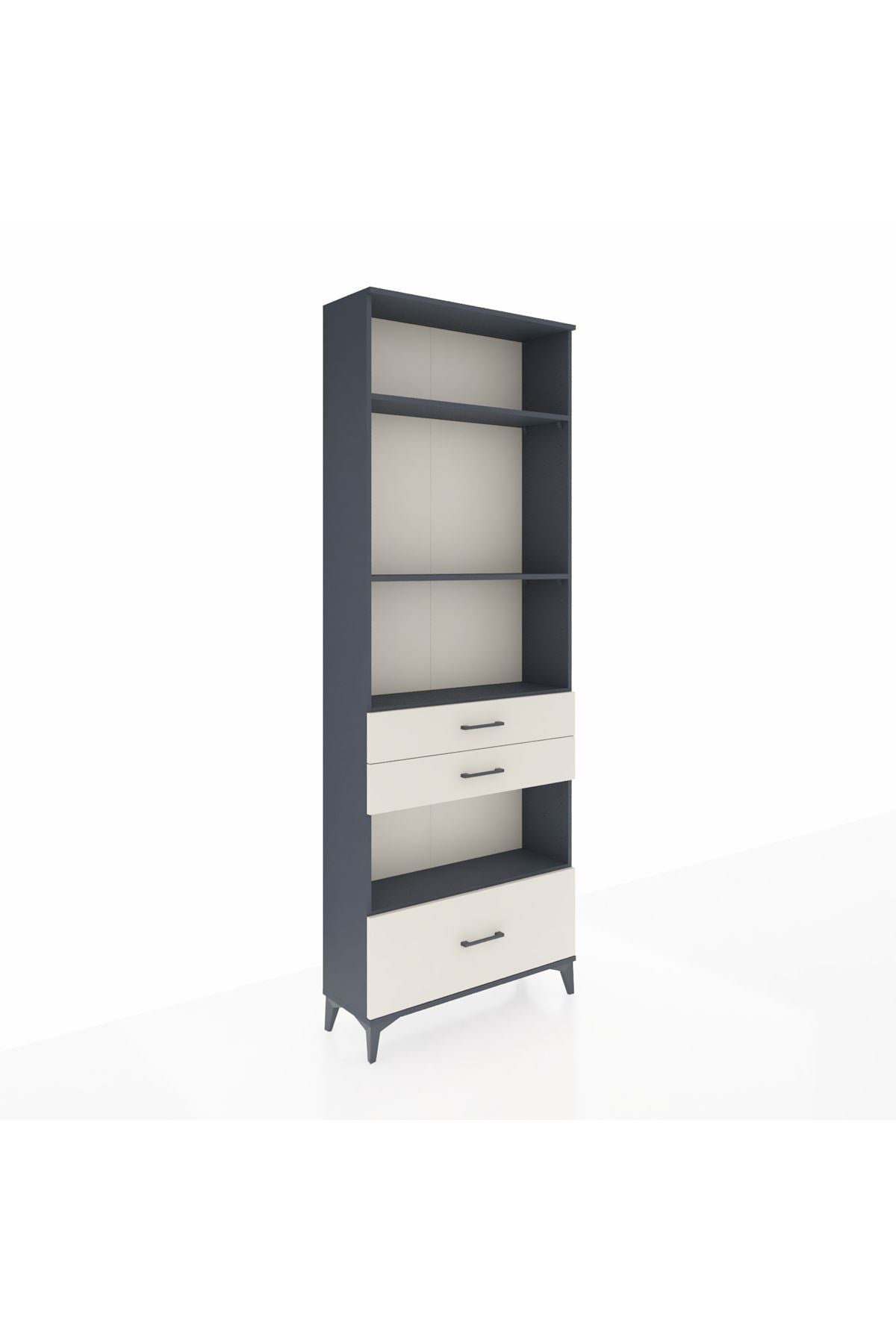Arges Dolap 4 Raflı 3 Çekmeceli 88x30x243 - S33M010V4A