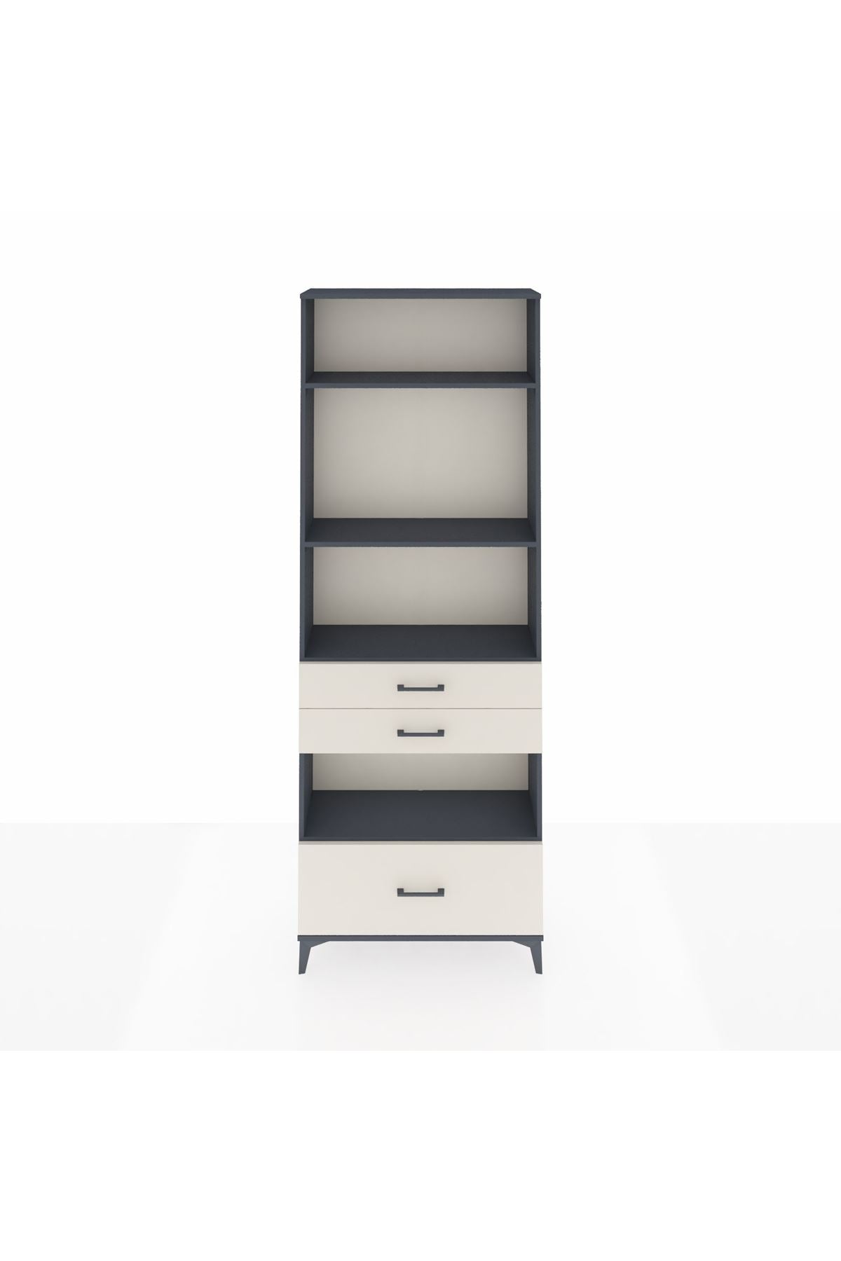 Arges Dolap 4 Raflı 3 Çekmeceli 88x30x243 - S33M010V4A