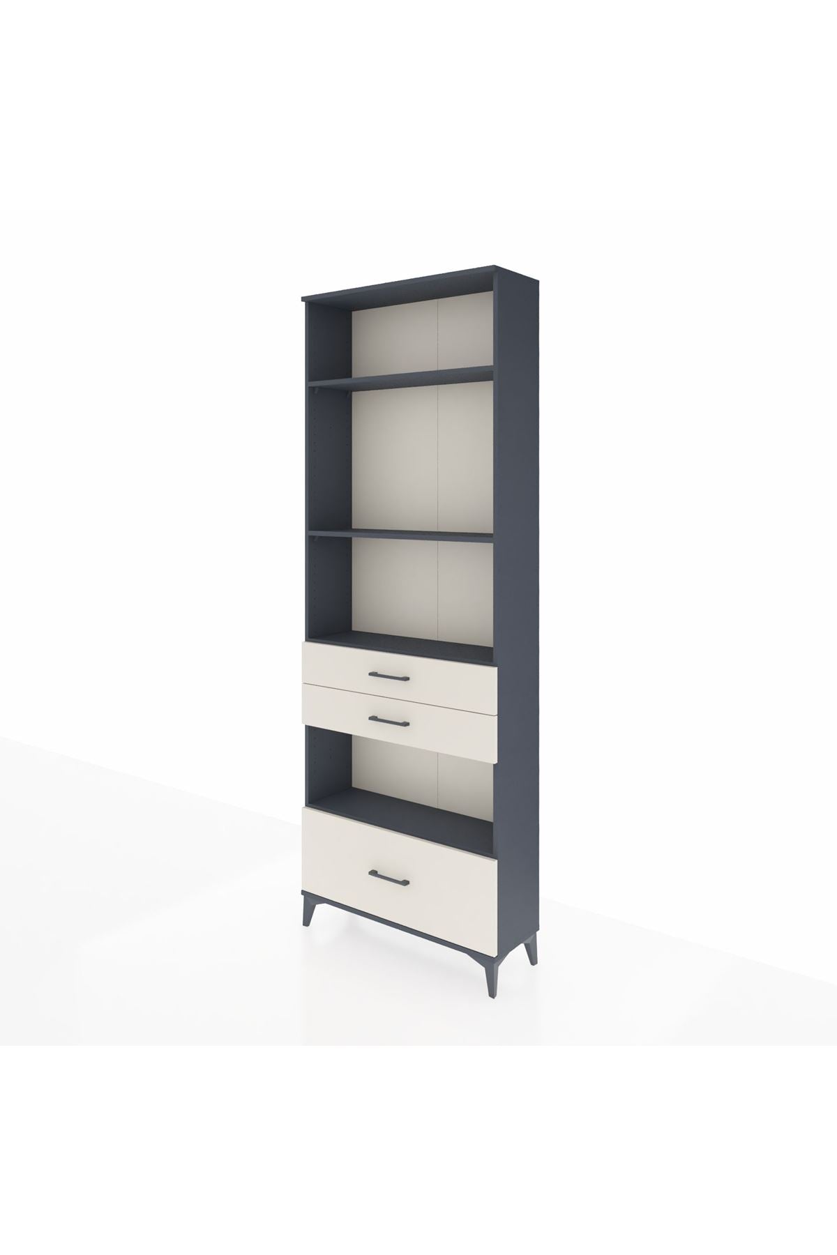 Arges Dolap 4 Raflı 3 Çekmeceli 88x30x243 - S33M010V4A