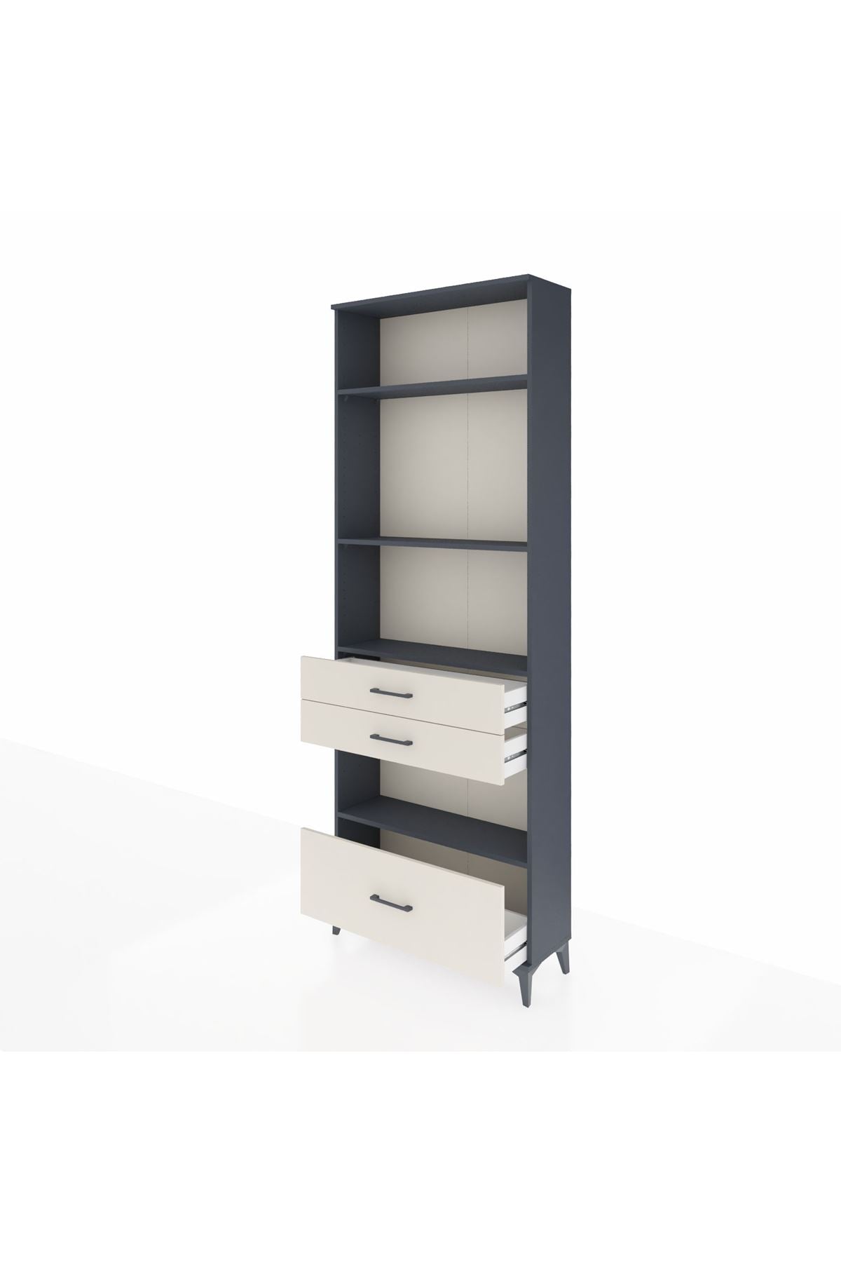 Arges Dolap 4 Raflı 3 Çekmeceli 88x30x243 - S33M010V4A