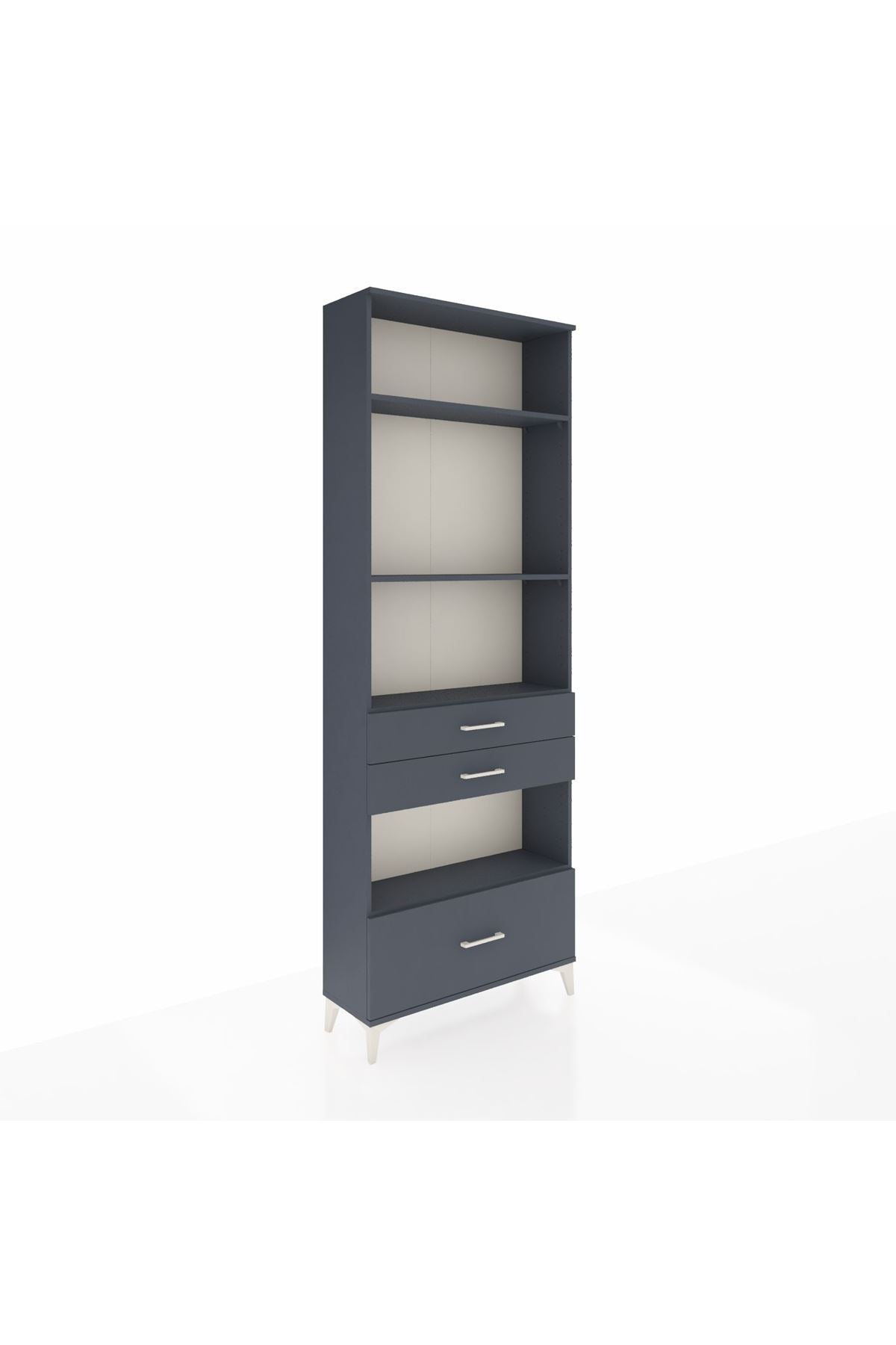 Arges Dolap 4 Raflı 3 Çekmeceli 88x30x243 - S33M010V5A