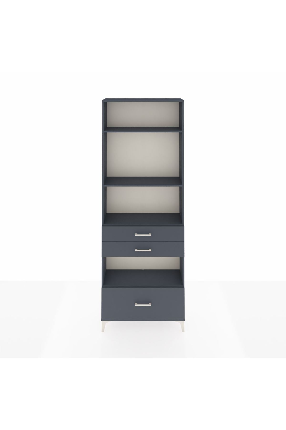 Arges Dolap 4 Raflı 3 Çekmeceli 88x30x243 - S33M010V5A
