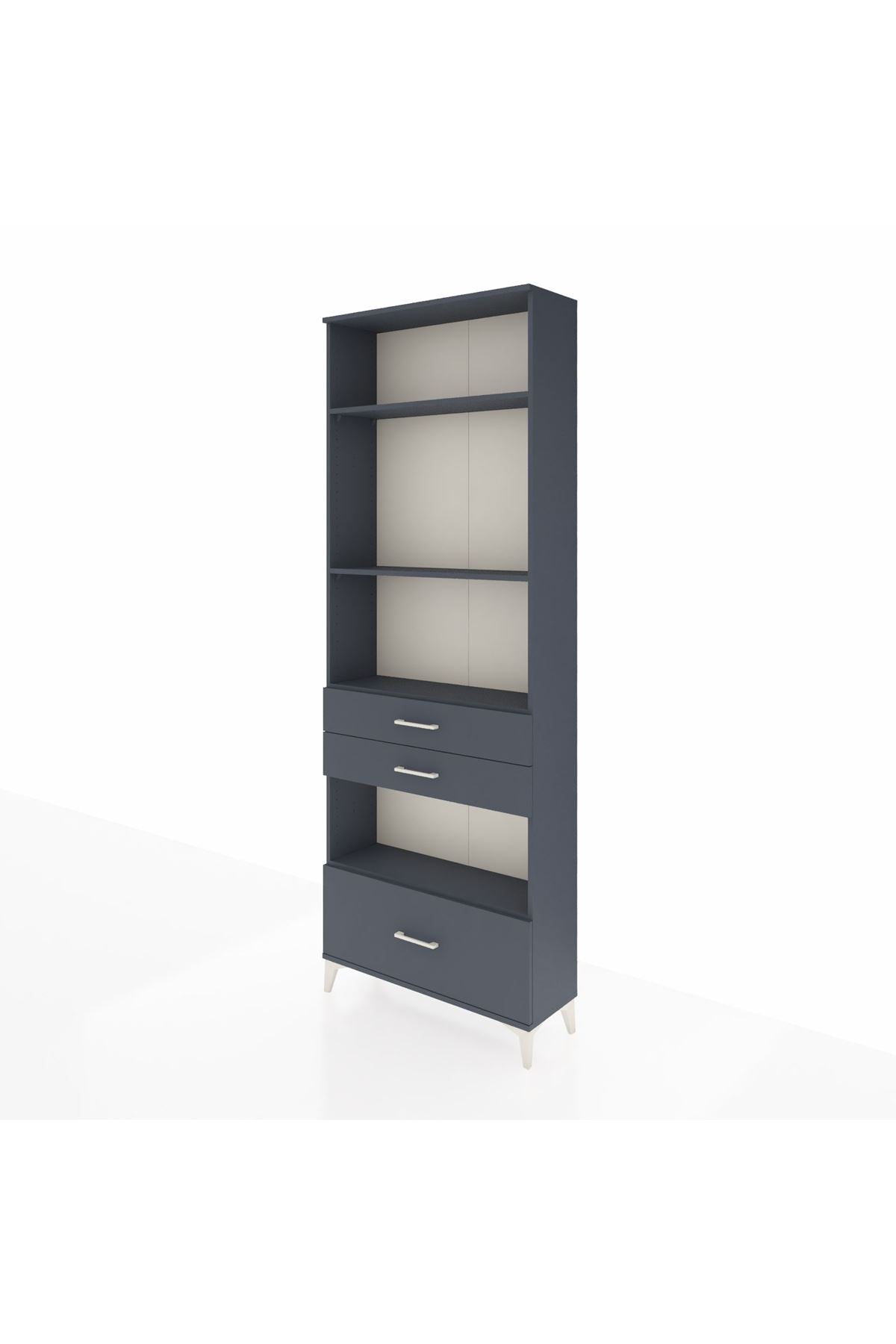Arges Dolap 4 Raflı 3 Çekmeceli 88x30x243 - S33M010V5A