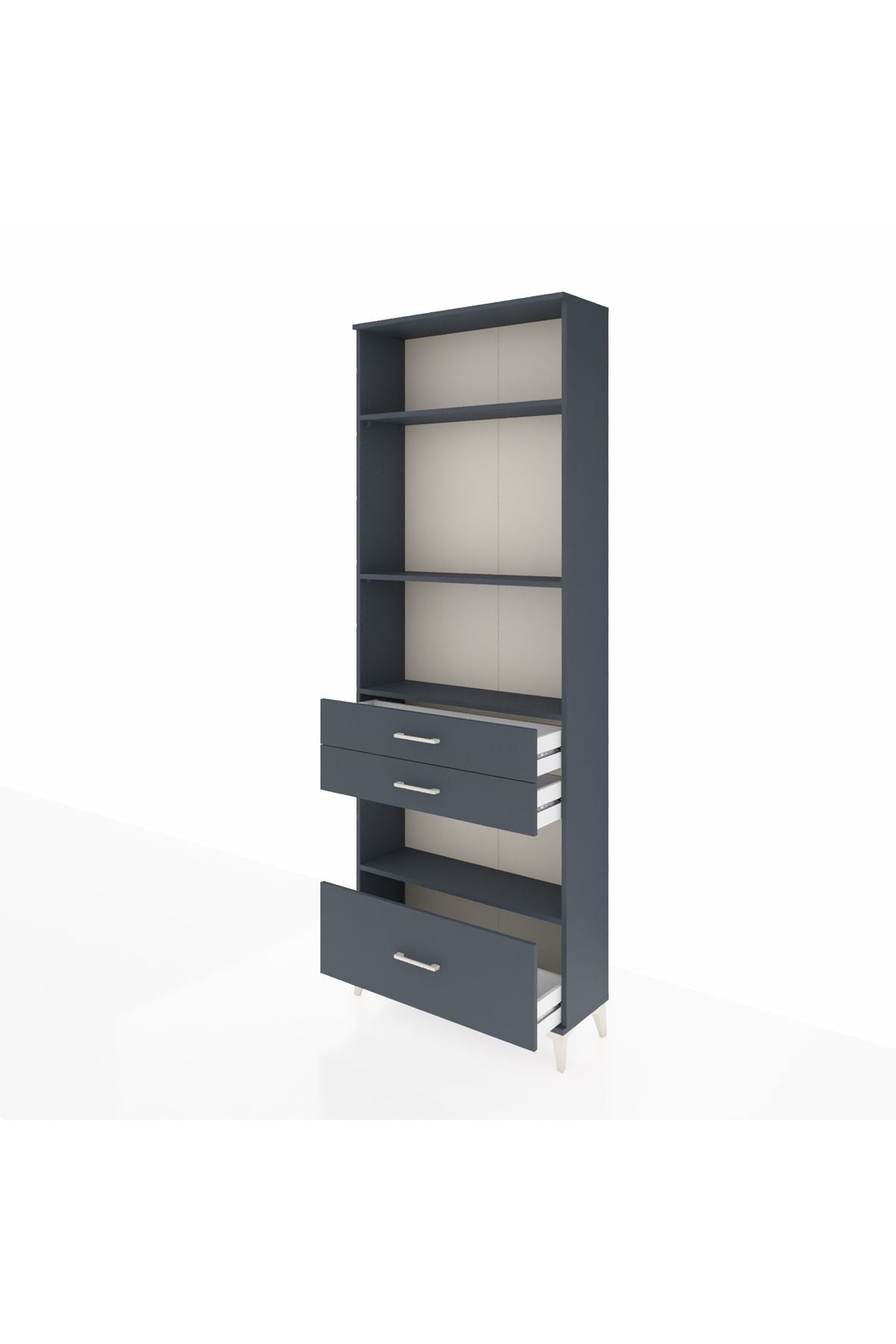 Arges Dolap 4 Raflı 3 Çekmeceli 88x30x243 - S33M010V5A